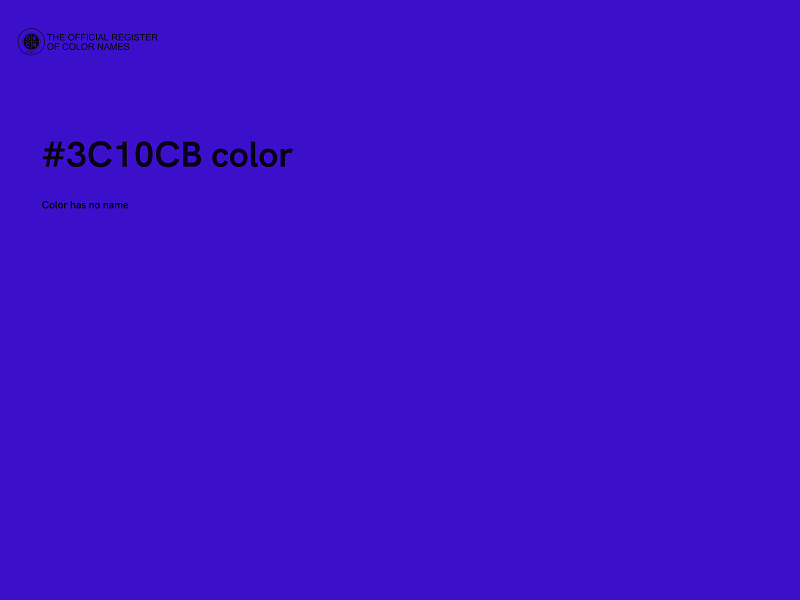 #3C10CB color image