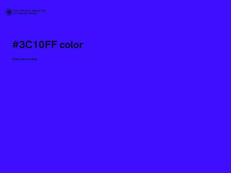 #3C10FF color image