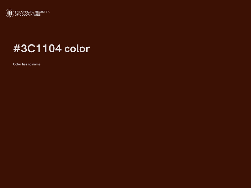 #3C1104 color image