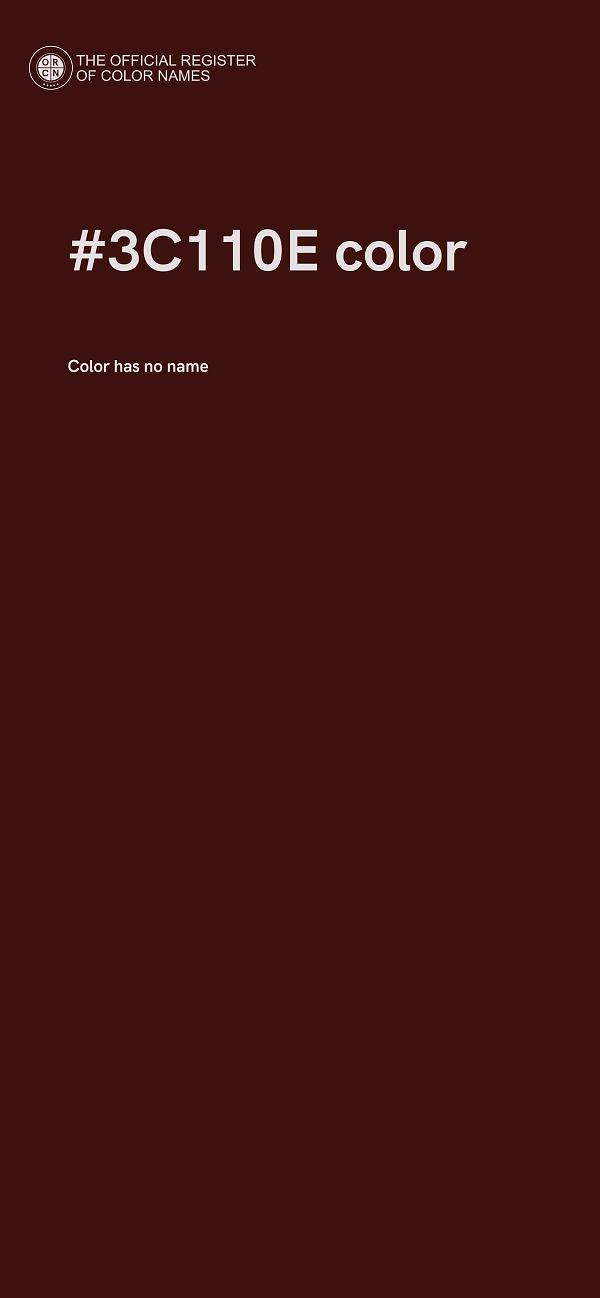 #3C110E color image