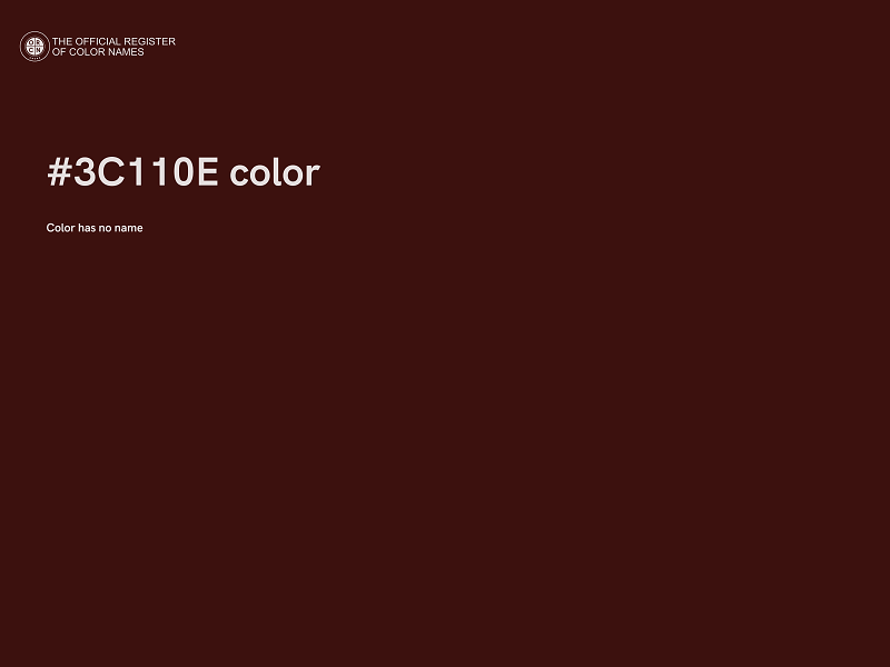 #3C110E color image