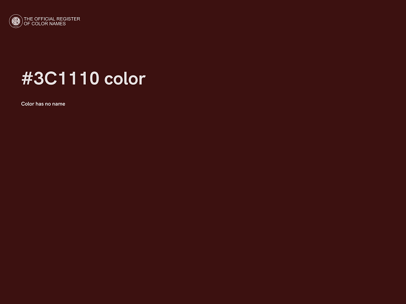 #3C1110 color image