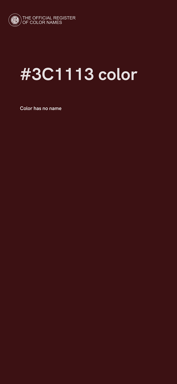 #3C1113 color image