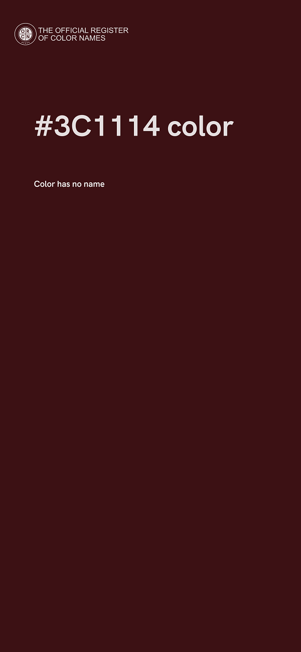 #3C1114 color image