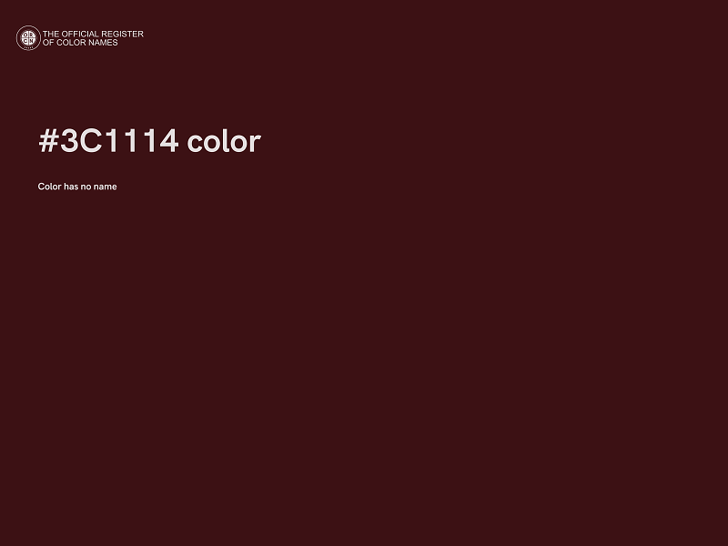 #3C1114 color image