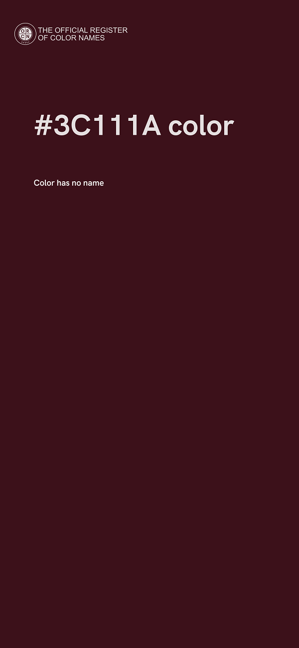 #3C111A color image