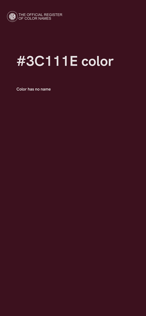 #3C111E color image