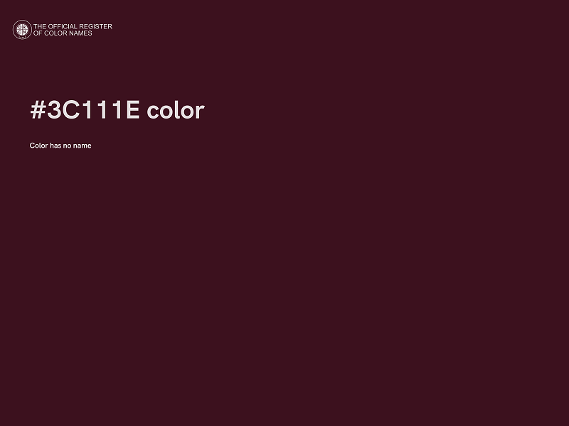#3C111E color image