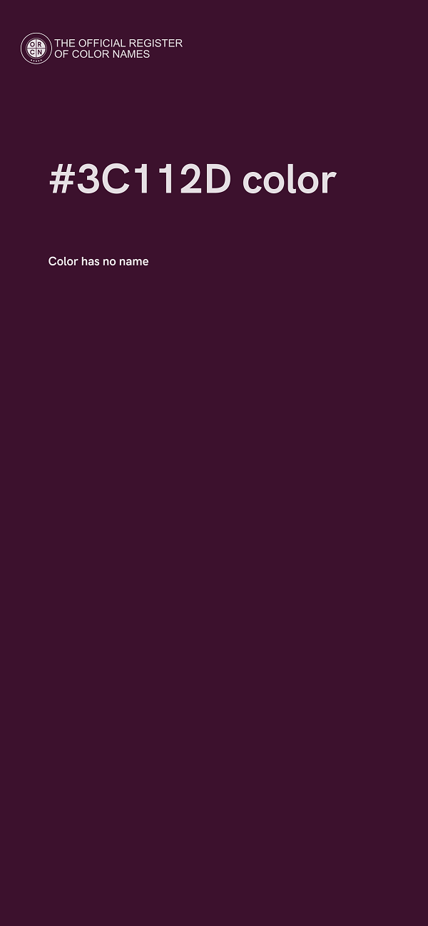 #3C112D color image