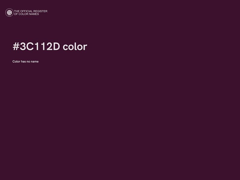 #3C112D color image