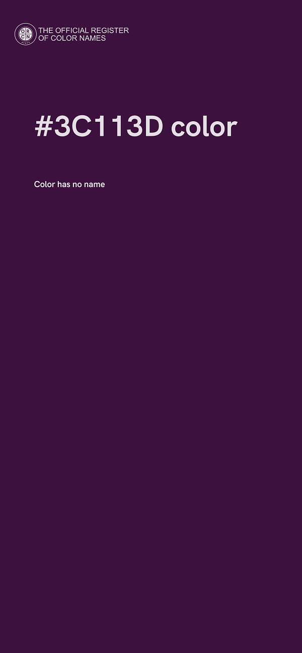 #3C113D color image