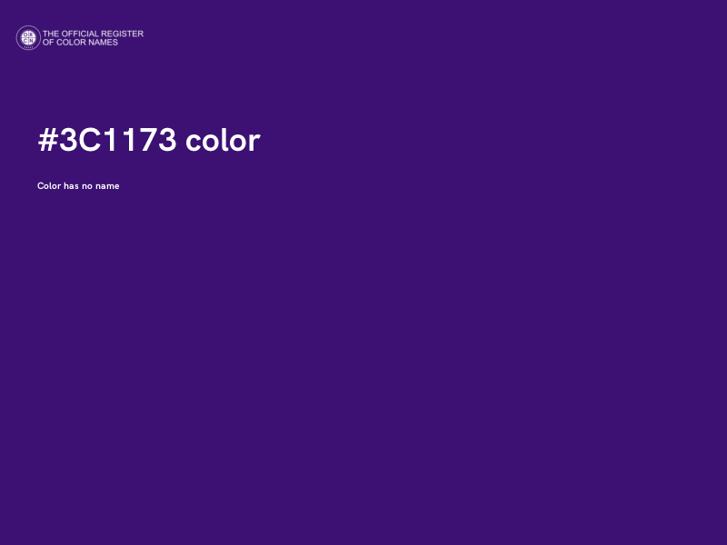 #3C1173 color image