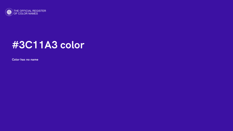 #3C11A3 color image