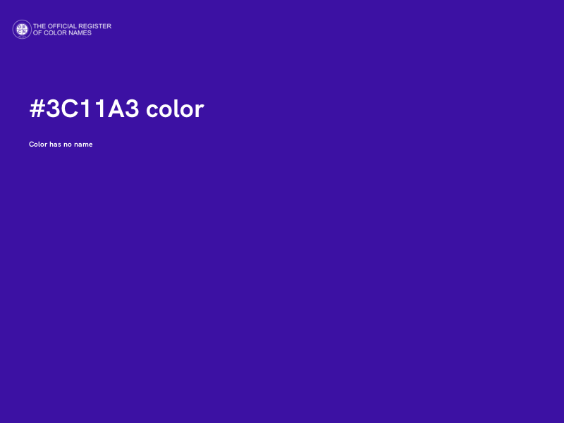 #3C11A3 color image