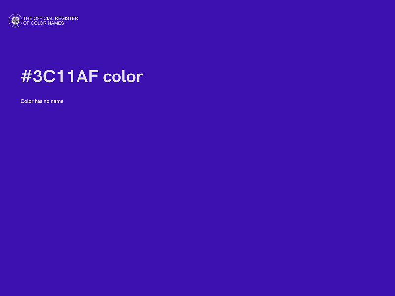 #3C11AF color image