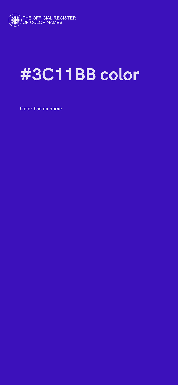 #3C11BB color image