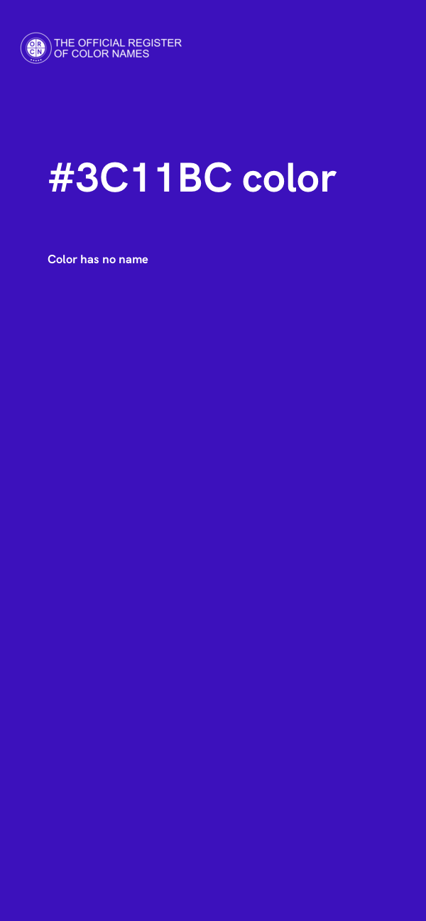 #3C11BC color image