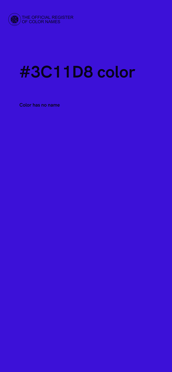#3C11D8 color image