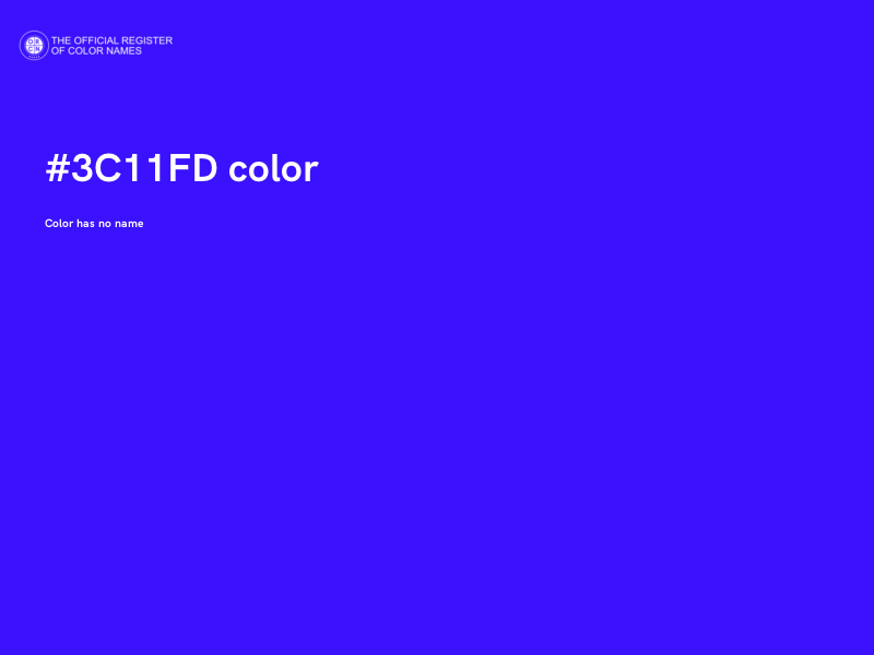 #3C11FD color image