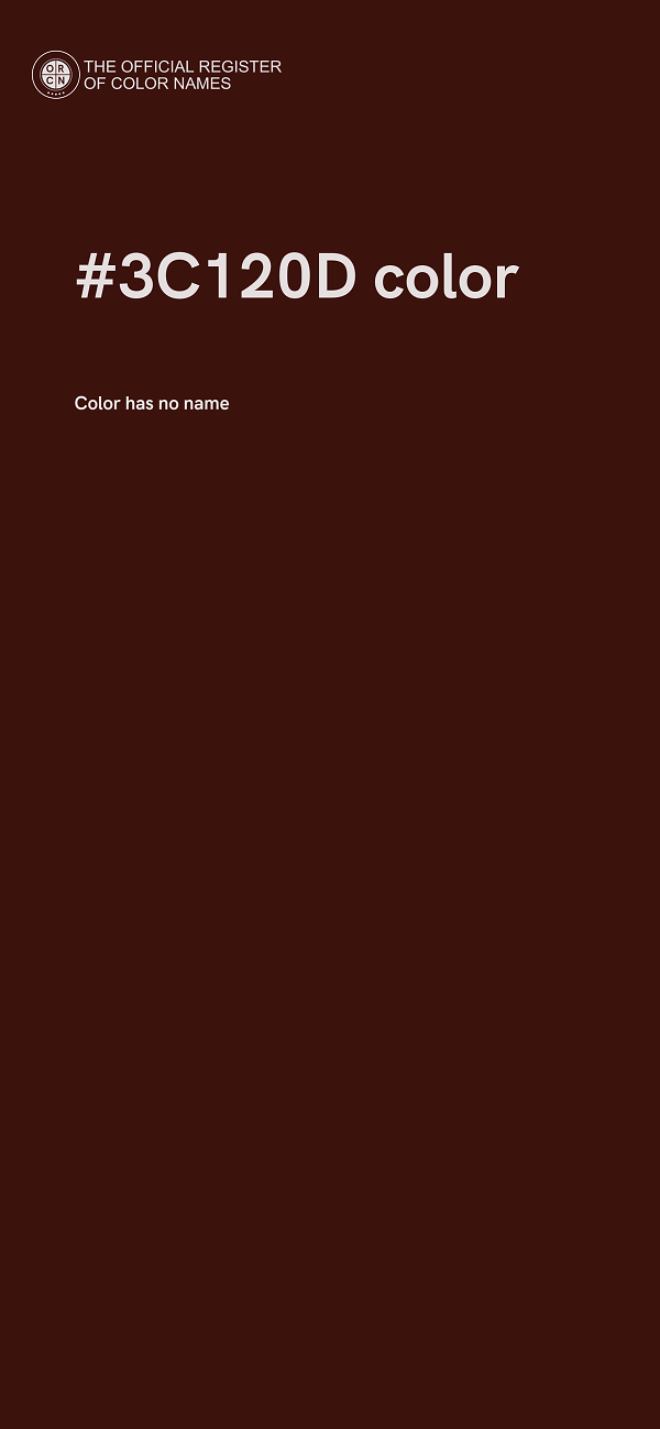 #3C120D color image