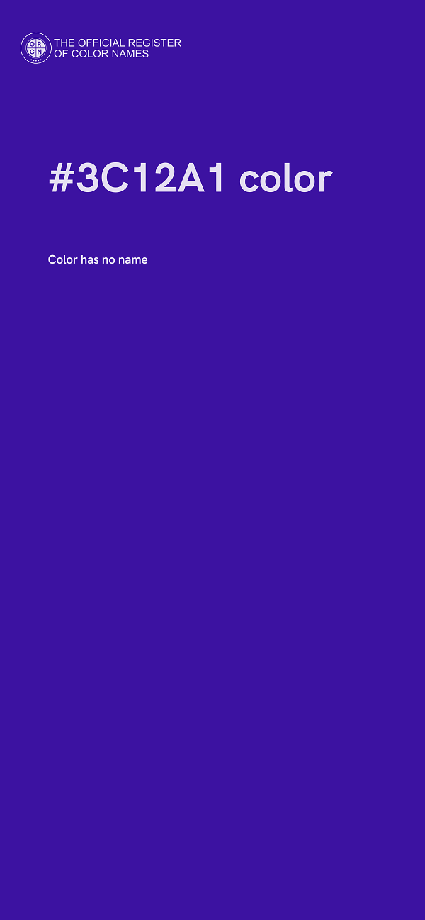 #3C12A1 color image