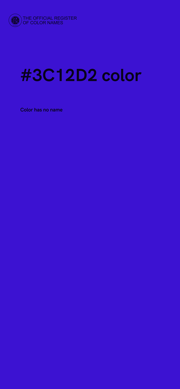 #3C12D2 color image