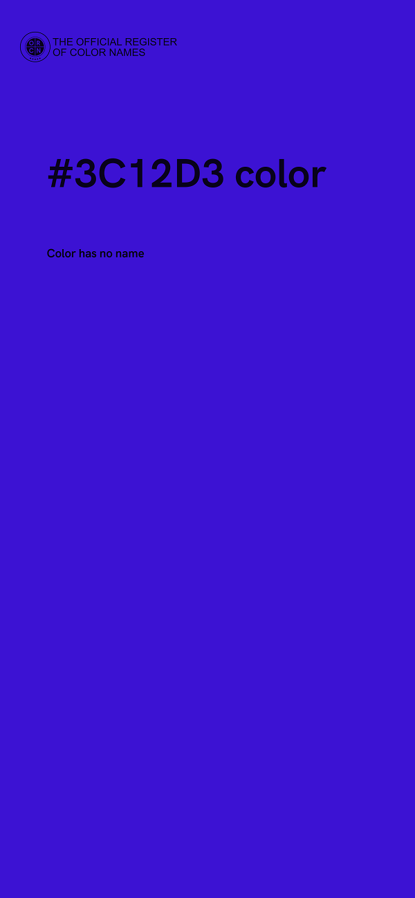 #3C12D3 color image