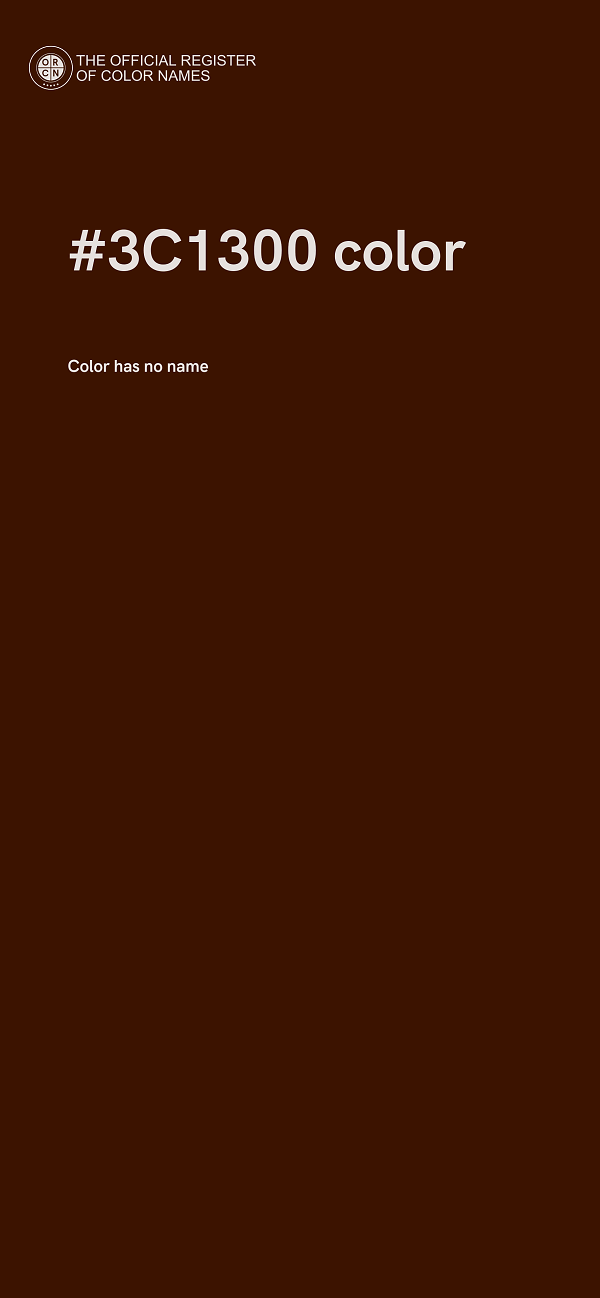 #3C1300 color image