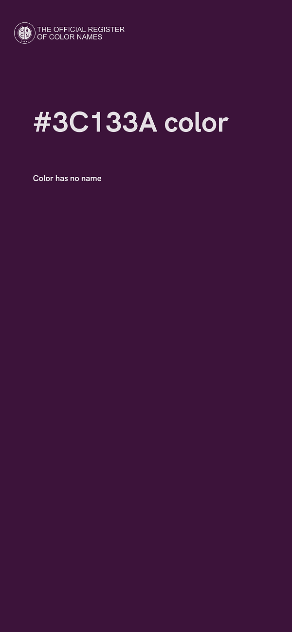#3C133A color image