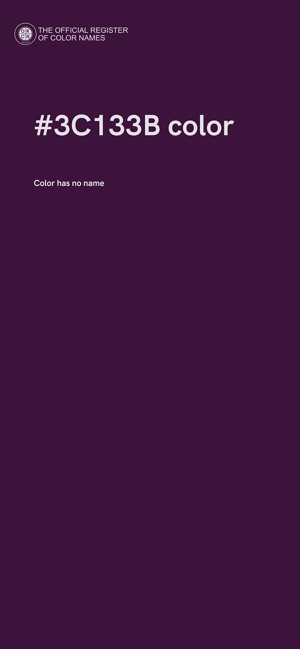 #3C133B color image