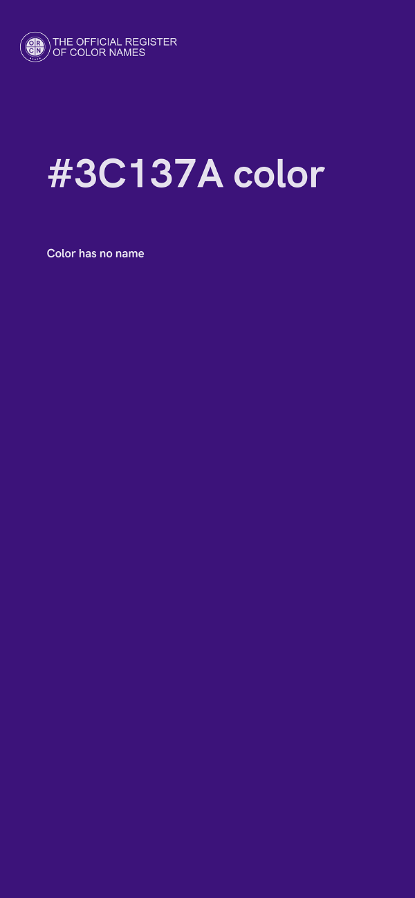 #3C137A color image