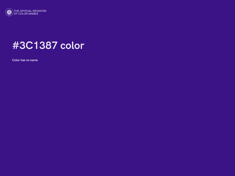 #3C1387 color image