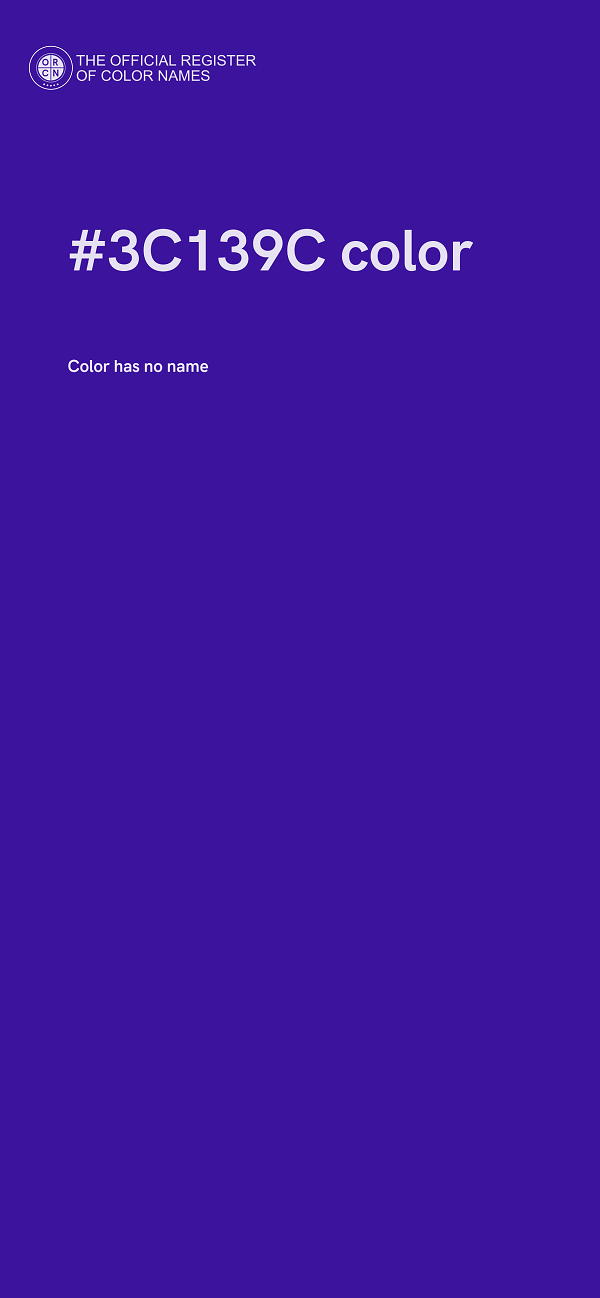 #3C139C color image