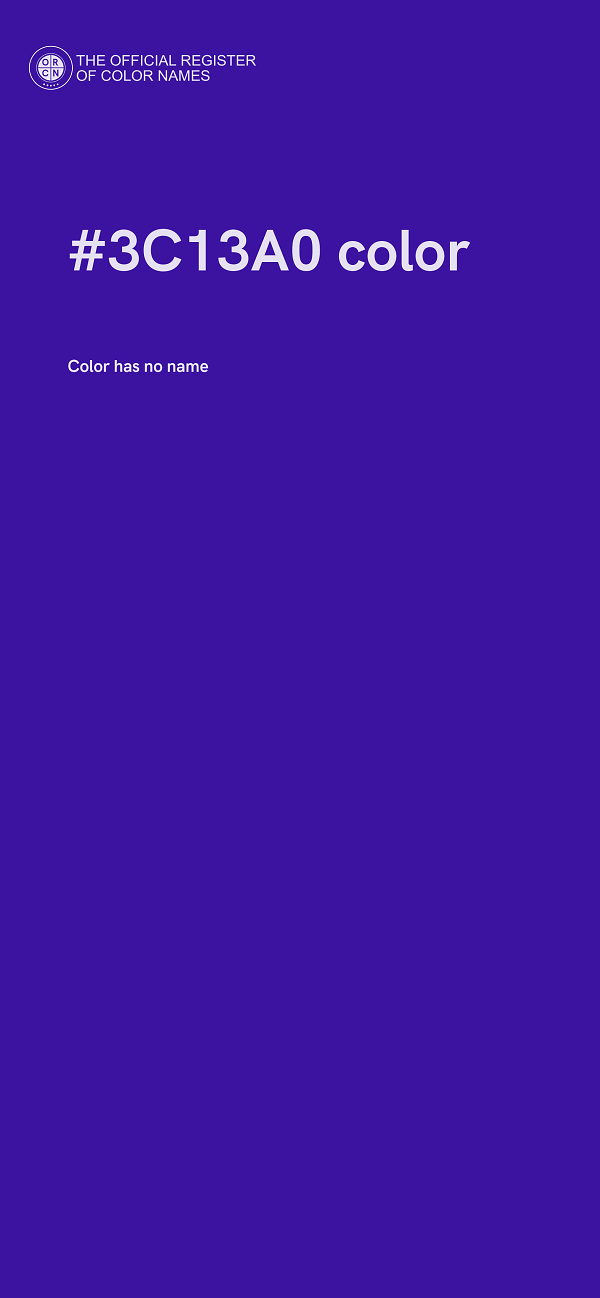 #3C13A0 color image