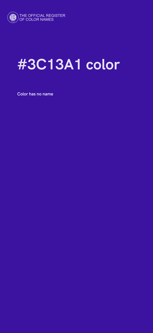 #3C13A1 color image