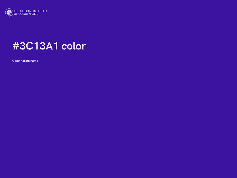 #3C13A1 color image
