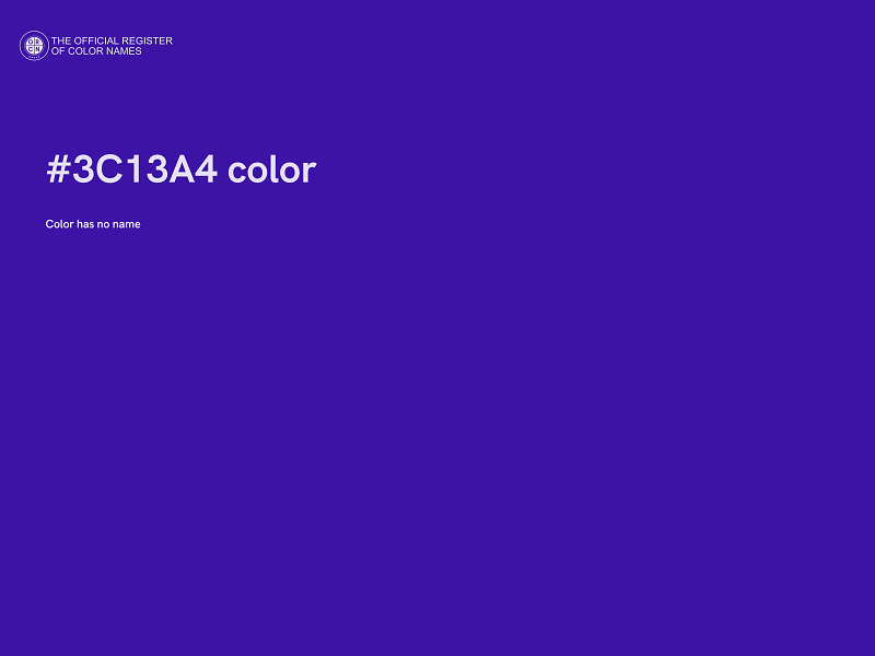 #3C13A4 color image