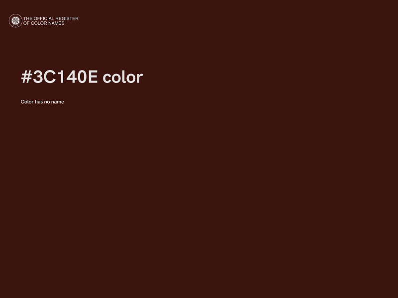 #3C140E color image