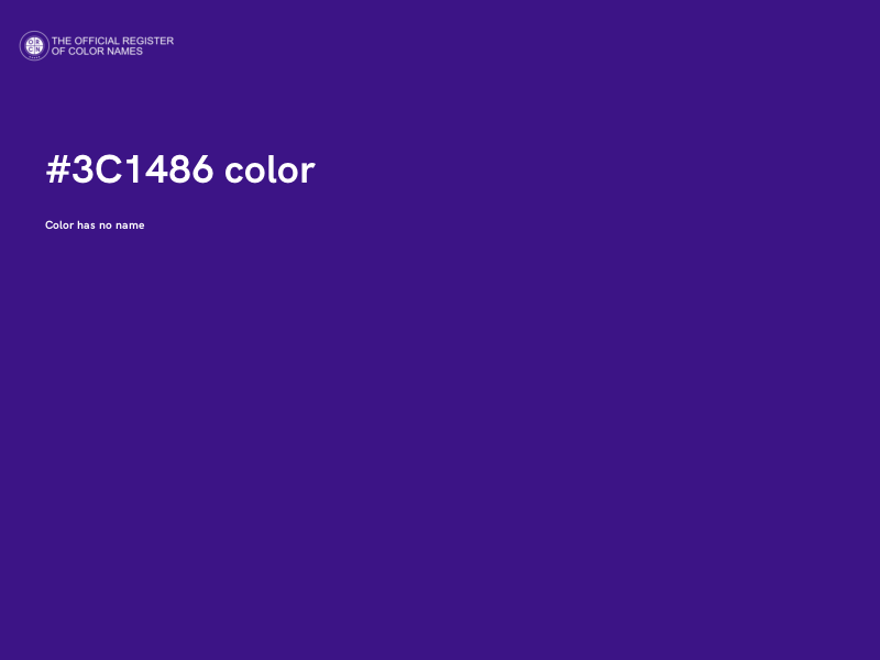 #3C1486 color image