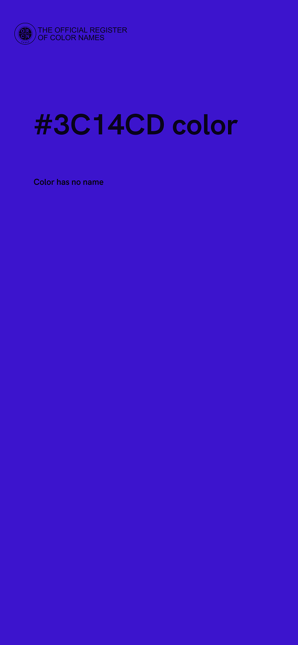 #3C14CD color image