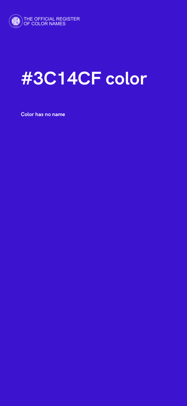 #3C14CF color image