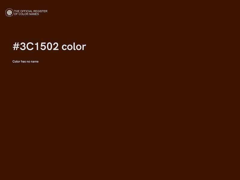 #3C1502 color image