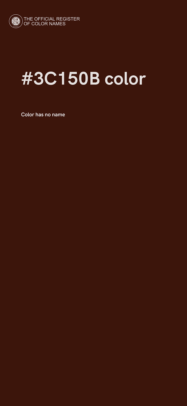 #3C150B color image