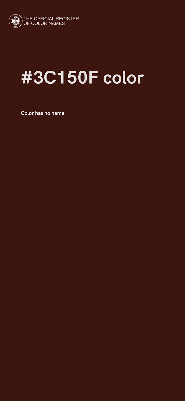 #3C150F color image