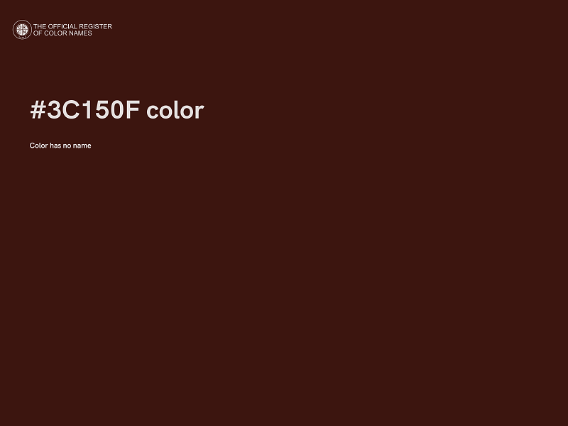 #3C150F color image