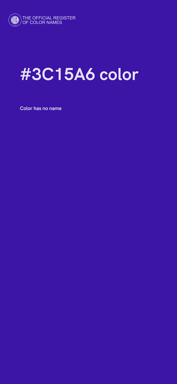 #3C15A6 color image