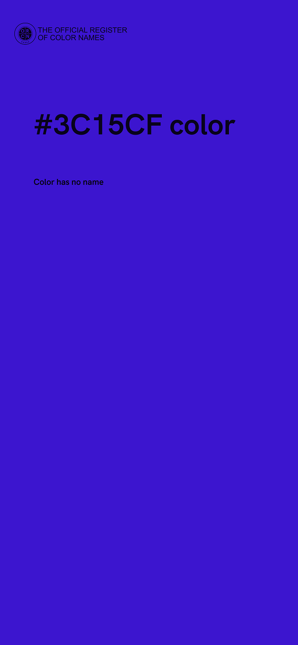 #3C15CF color image