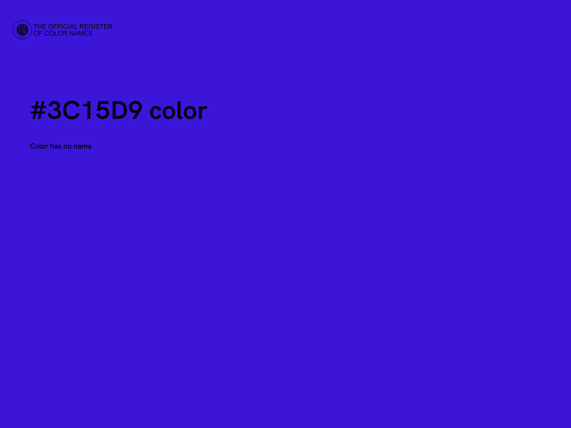 #3C15D9 color image