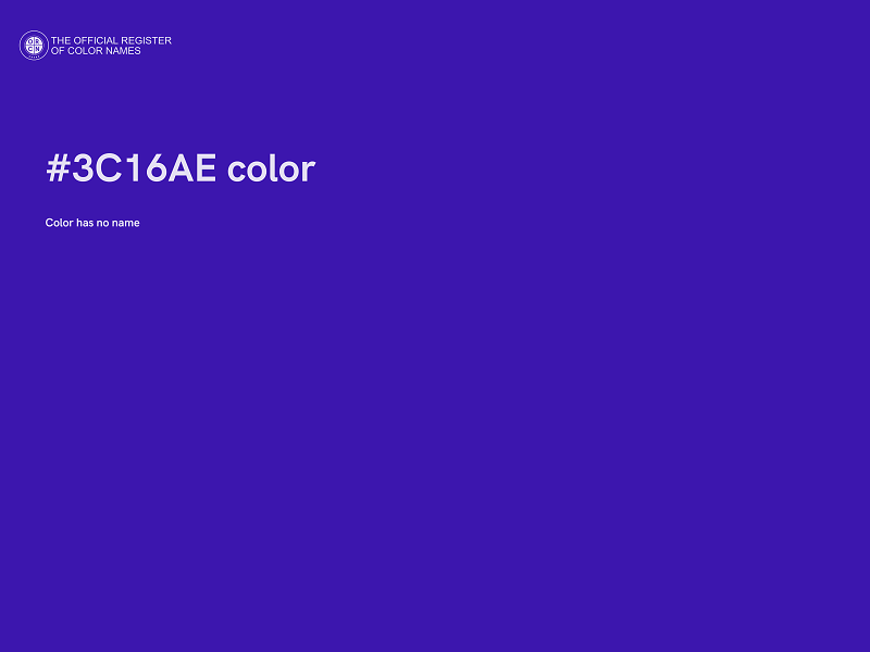 #3C16AE color image