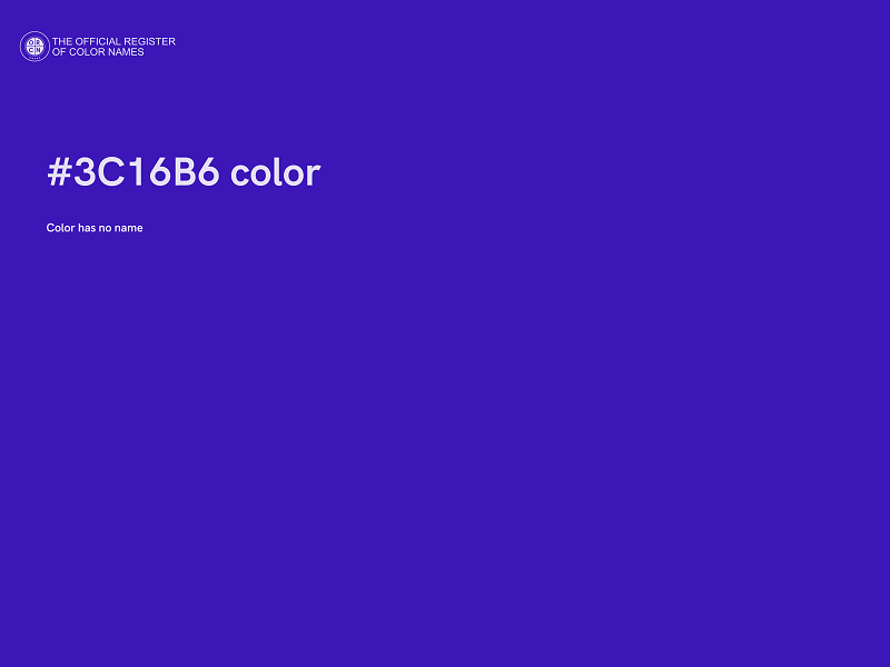 #3C16B6 color image